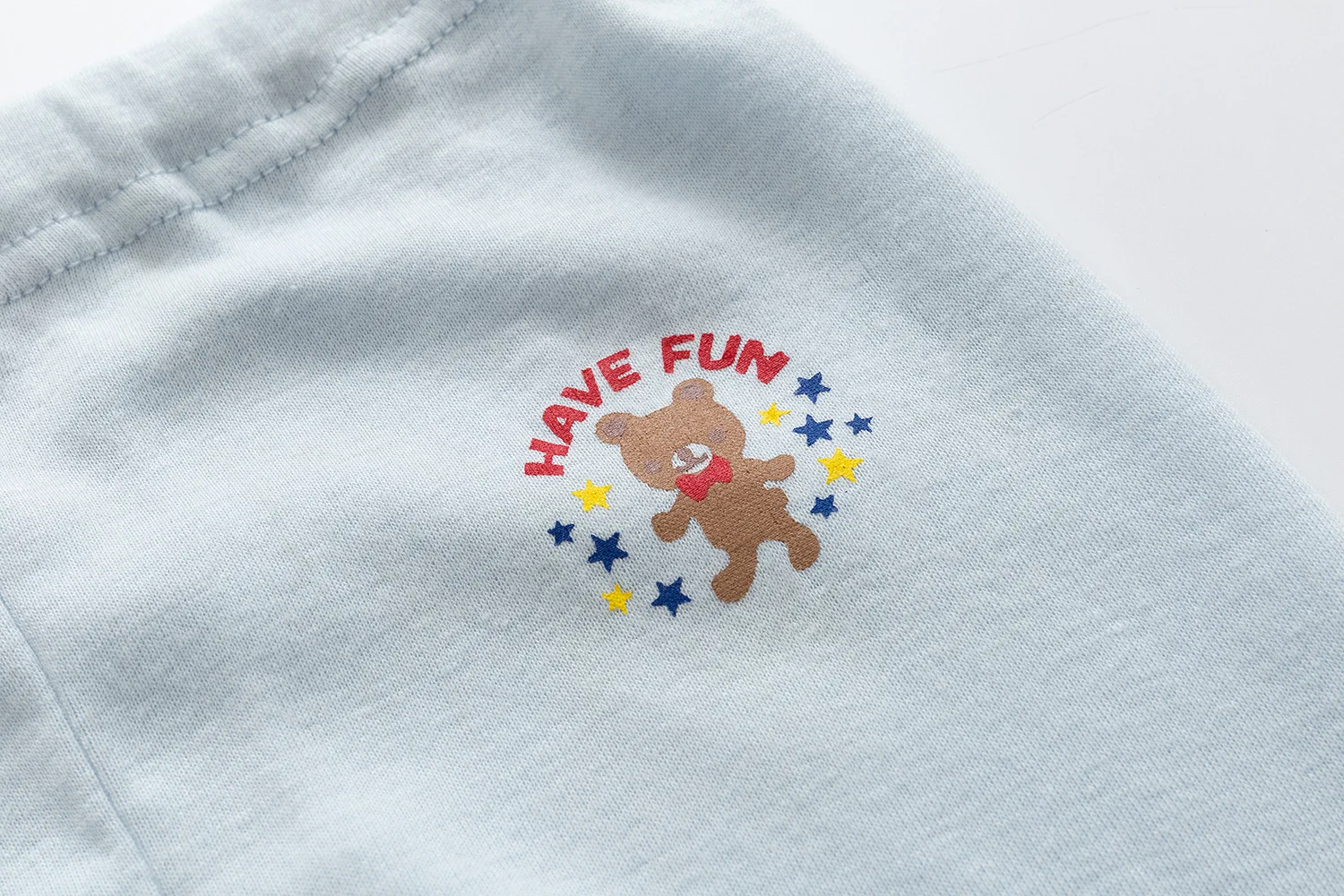 19 Years New Style Four Seasons Thin Cotton Cartoon Bear Elasticity Thread Men And Women Children Long Underwear Air Conditioner