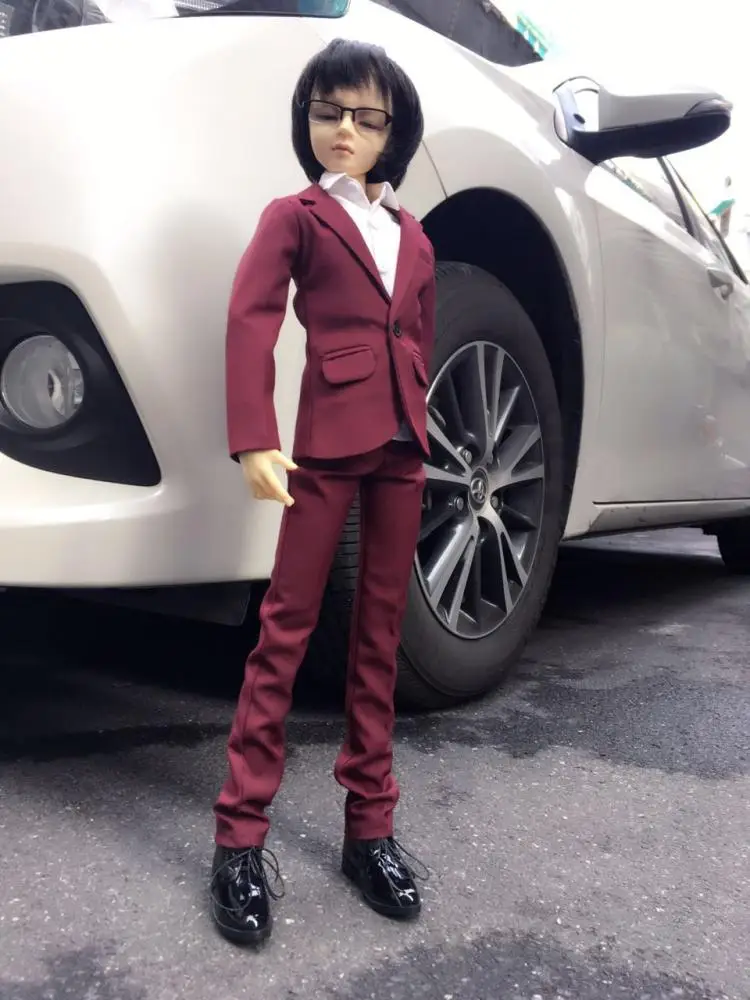 1/4 1/3 масштаб BJD одежда красный костюм пальто+ рубашка+ брюки для BJD куклы аксессуары ID72, без куклы, обувь, парик и другие A0817