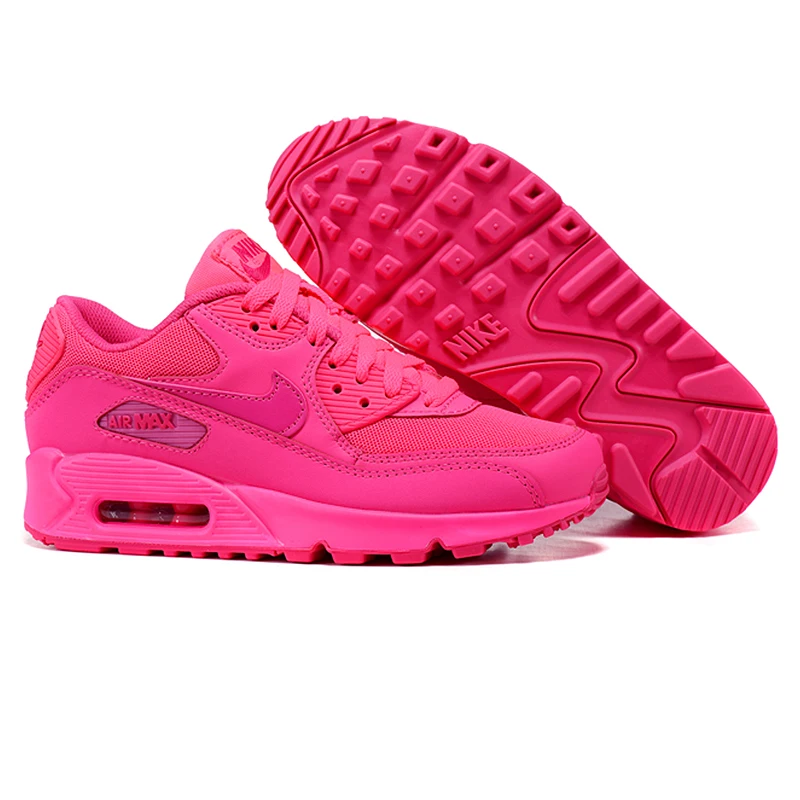 Оригинальные женские кроссовки для бега NIKE AIR MAX 90, спортивные уличные кроссовки, удобные, прочные, дышащие, 345017-601