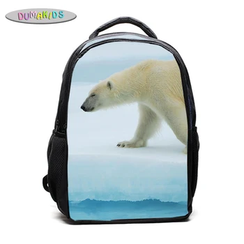 

Polar Bear Backpack Satchel Bag Rucksack Kid's Panther School Backpack Book Bag Student Soft Bag Fashion