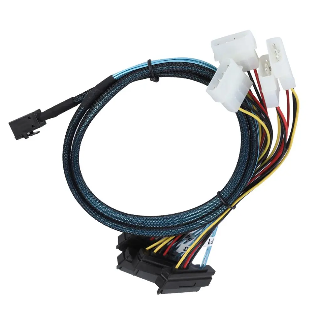

Sff-8643 To 4Sas 29P+15P Sata Hard Disk Server Data Transmission Line