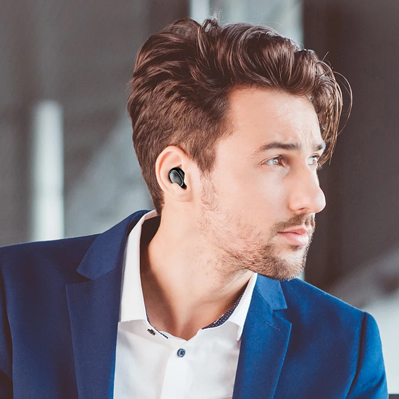Лучшие Настоящие беспроводные наушники Bluetooth наушники 5,0 спортивные музыкальные стерео 3500 мАч Внешний аккумулятор для Xiaomi X8 huawei наушники