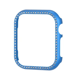 Diamond - Embellished Ultra - Thin Metal Bumper Cover for 45mm (Blue)