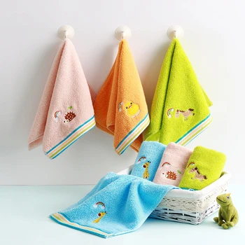 

25x50cm pure cotton towel for Baby/Children/Kids Face Towels bathroom TOWELLING TEA CLOTH Machine Washable washcloth facecloth