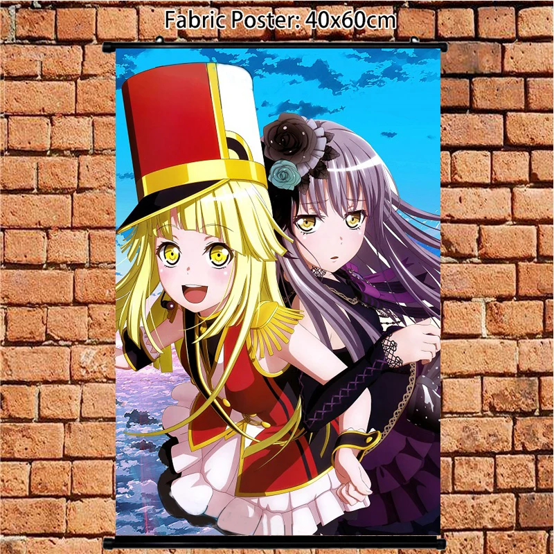 Аниме постер BanG Dream Ako Tsurumaki Kokoro настенная прокрутка живопись художественные