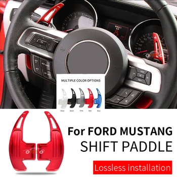 

2pcs/set Aluminum Alloy Car Steering Wheel Shift Paddle Shifter Extension for ford mustang 2015-2019 car styling Paddle Shifter