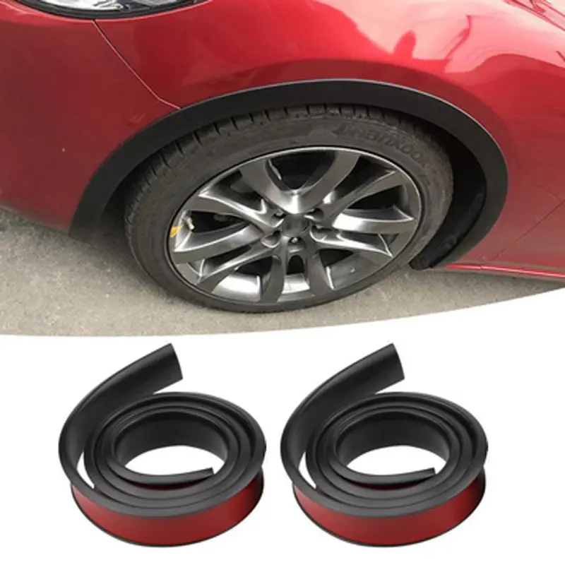 

2pcs/set 1.5M Car Wheel Arch Bumper Protection Strip AUTO Decor Accessories U1JF
