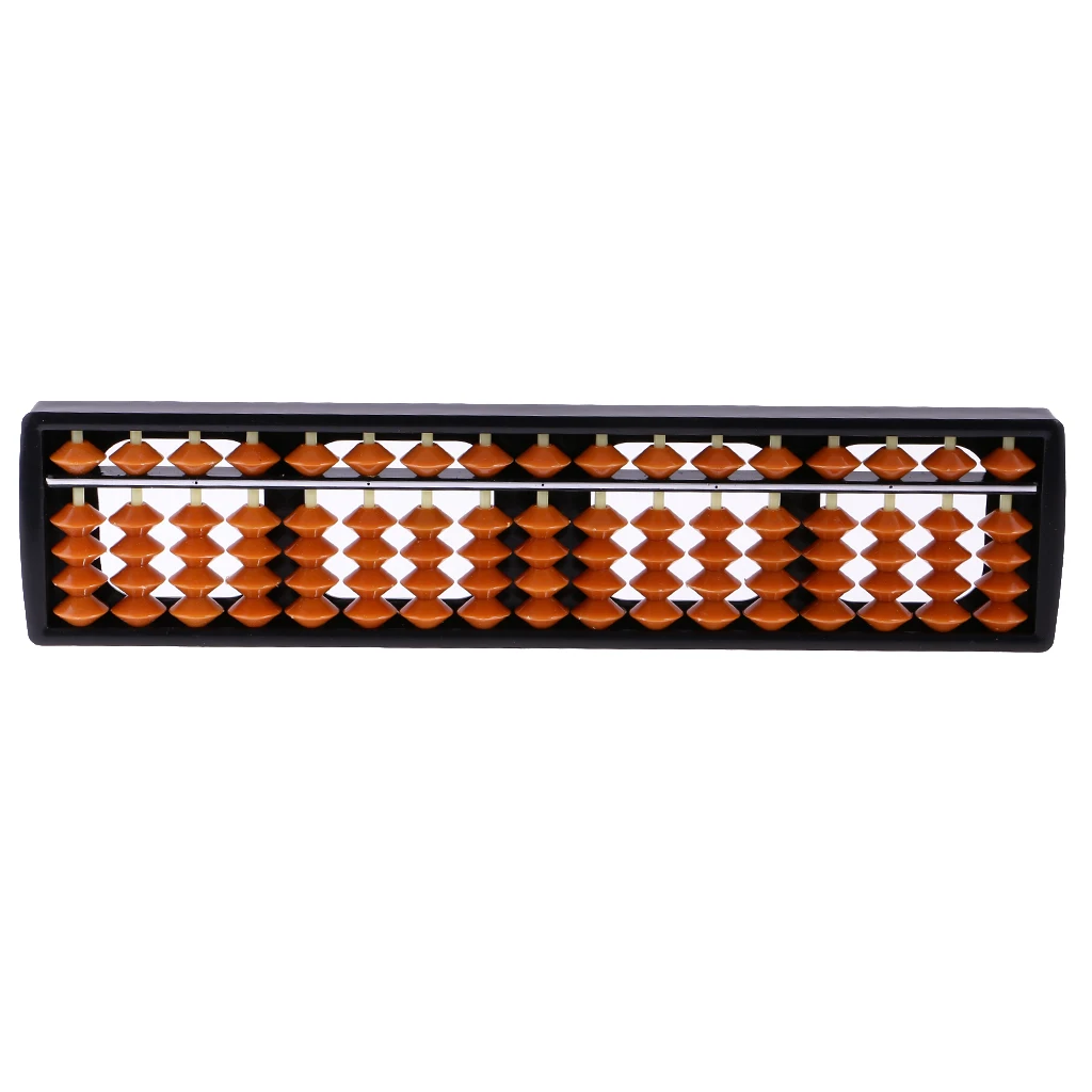 Portable 17 Rods Plastic Beads Abacus Soroban Count Number Tool Early Learning Math Toy