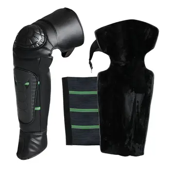 

Motorcycle Knee Protector Cold Resistant Warm Knee Pads with Waterproof Reflective Strip PU Leather Winter Thick Knee Guard Kit