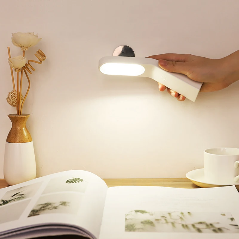 2020 New Hanging Magnetic Table Lamp Multi-Function LED Light Chargeable And Eye-Protect Desk Stepless Dimming Night Lights | Лампы и