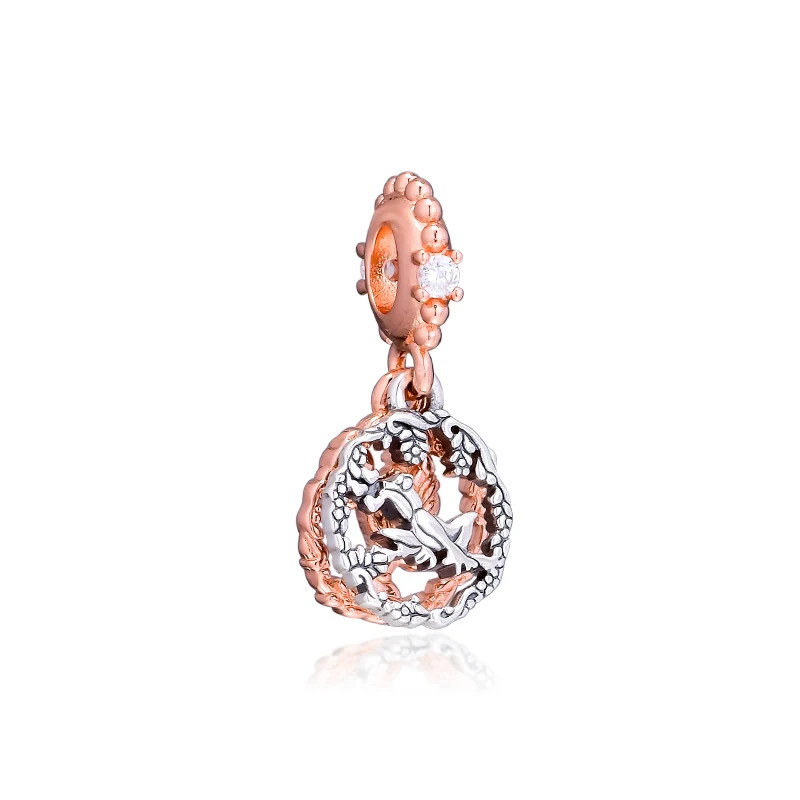 Adatto Per Bracciale Pandora Rose Princess Tiana Ciondola Charm Originale 925 Perline In Argento Sterling Per Gioielli Donna Abalorios Bijoux