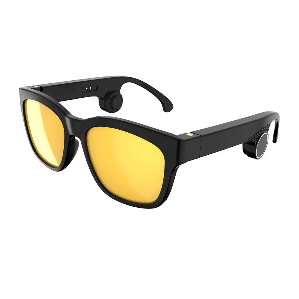 

NEW Smart Bluetooth Glasses Bluetooth Headset Square Bone Conduction Glasses Audio Bluetooth Sunglasses Headset For Outdoor #W1