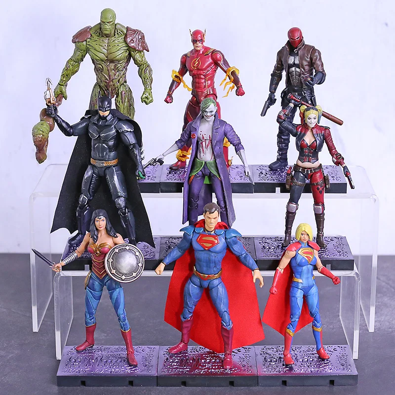 DC Comics Injustice 2 Batman Superman Wonder Woman Joker Harley Quinn Flash Supergirl Red Hood Swam