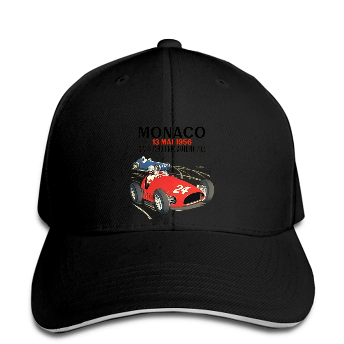 Baseball cap Monaco Grand Prix Formula One V5 MAY 1956 caps (WHITE) |
