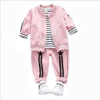 

Children Boys Clothing Sets Spring Autumn Sport Coat+shirt+pants 3pcs/set Kids Clothing Set Little Boys Clothes Denim Tracksuits
