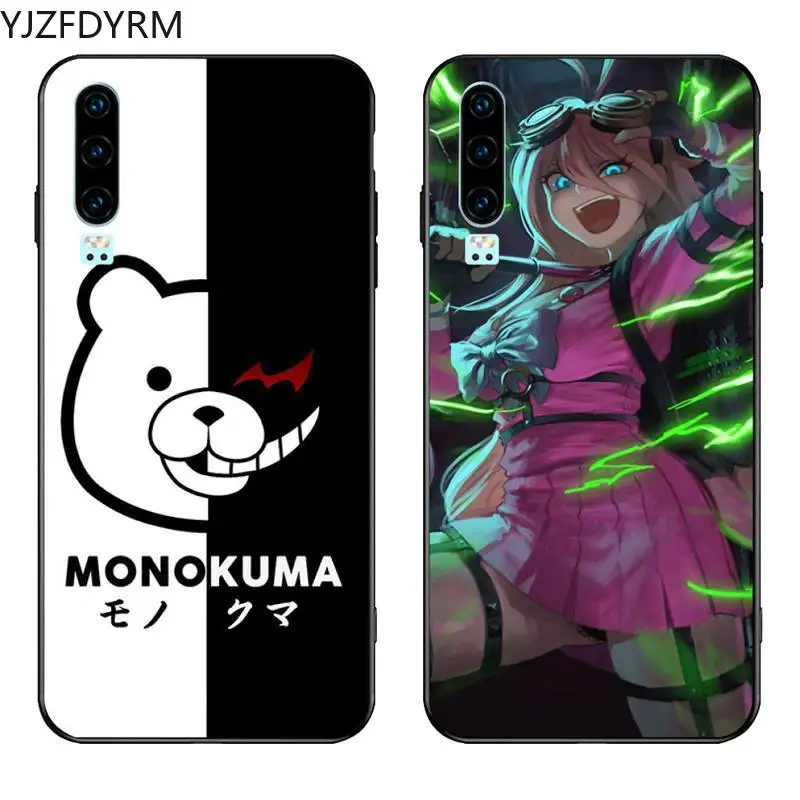 Чехол Danganronpa V3 с черно белым медведем для телефона Huawei Honor 30 20 10 9 8 8x 8c v30 Lite view
