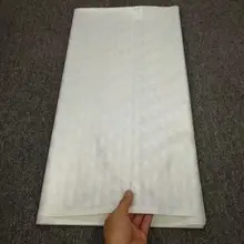 Белый Базен Riche Getzner парча жаккардовая ткань высокое качество Базен Riche ткань Базен кружевной Материал 5 ярдов