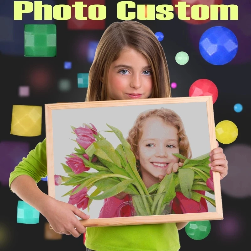 Custom Made Diamond Painting 5D Diy Embroidery Full Round&amp Square Drill Mosaic Cross Stitch Birthday Present | Дом и сад