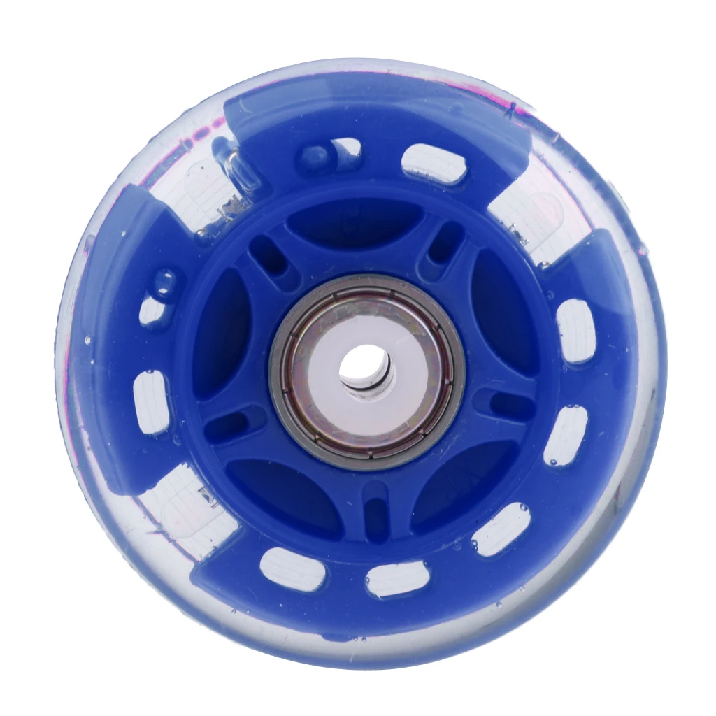 4Pcs Outdoor Inline Roller Skate Hockey Skating Wheels Luminous PU Flash Roller Replacement Durable Sports Accessories Tools 