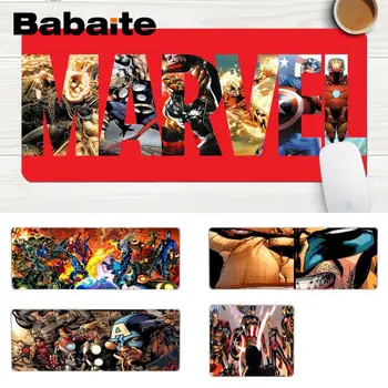

Babaite Funny Marvel Captain America DIY Design Pattern Game mousepad Large Lockedge Mouse pad PC Computer mat Gaming Mouse Pad