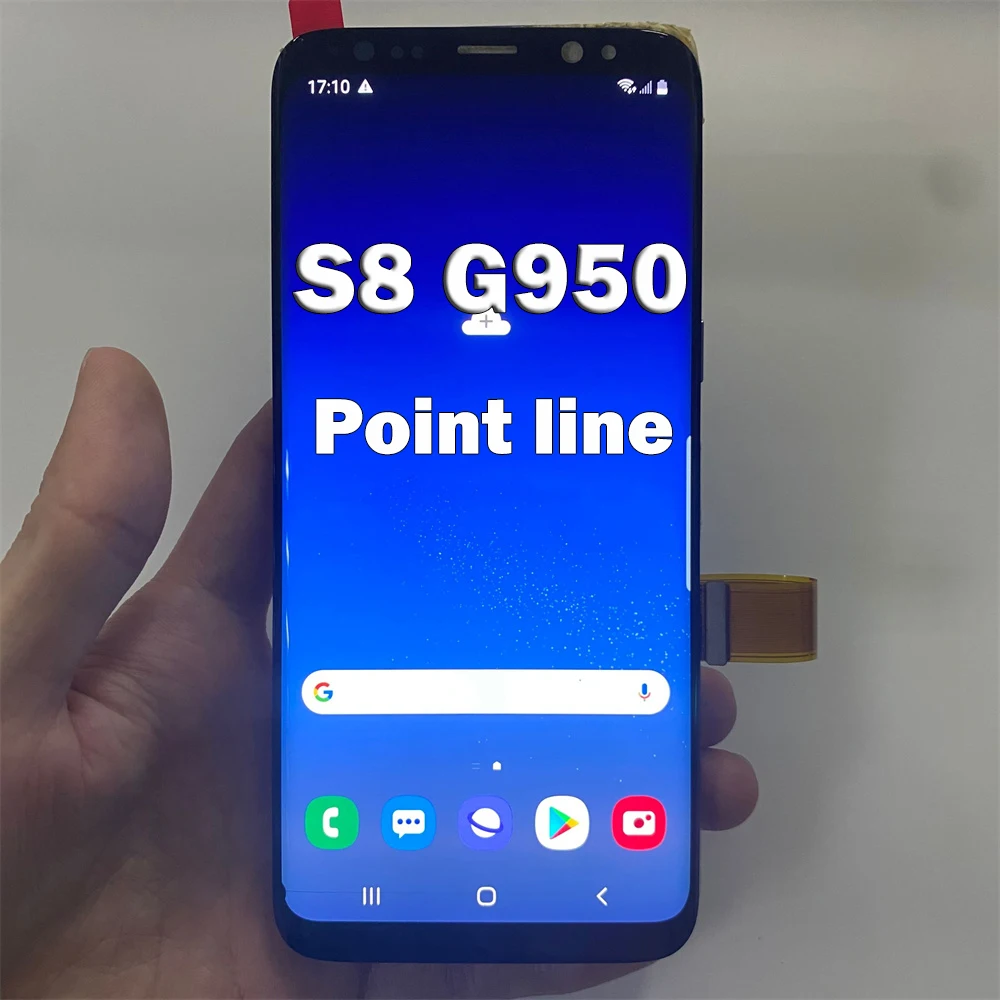Original Refurbish Have point line For Samsung Galaxy S8 G950 G950F Touch Screen Digitizer LCD Display | Мобильные телефоны и