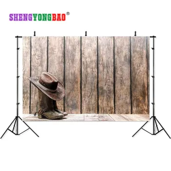 

SHENGYONGBAO Vinyl Custom Photography Backdrops Prop Board Wood Planks theme Photo Studio Background S17924-16