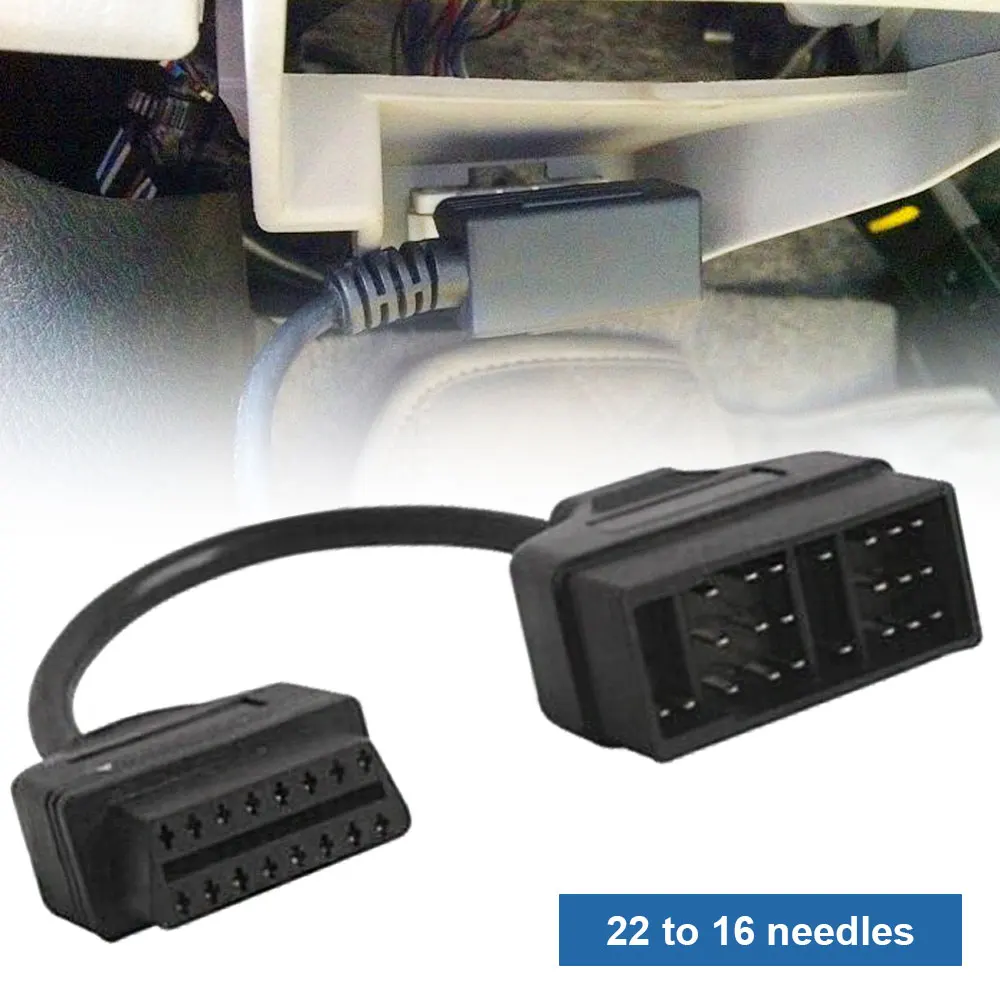 

For TOYOTA Diagnostic Scanner 22 Pin OBD1 to 16 Pin OBD2 Convertor Adapter Cable