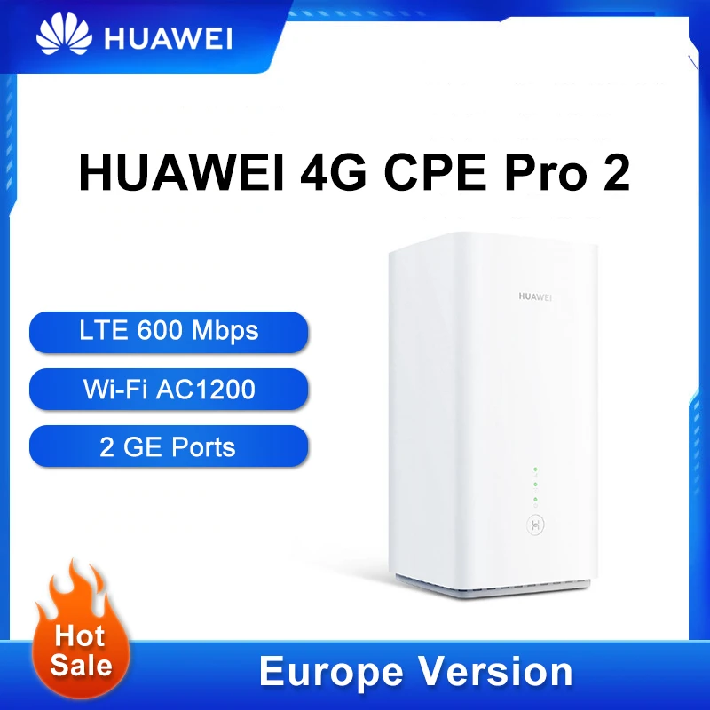 HUAWEI Router 4G CPE Pro 2 B628-265 With Sim Card Slot CAT12 Up to 600 Mbps LTE WiFi AC1200 Unlock Europe Version | Компьютеры и офис