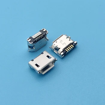 

100PCS Micro USB Connector Jack Female 5Pin Ping 5.9mm SMT Tail Charging Socket PCB Board For Mobile Phone Digital Product
