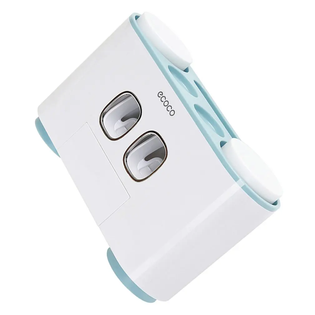 Wall Mount Toothpaste Squeezer Automatic Toothpaste Dispenser Toothbrush Holder Bathroom Accessories Storage Rack