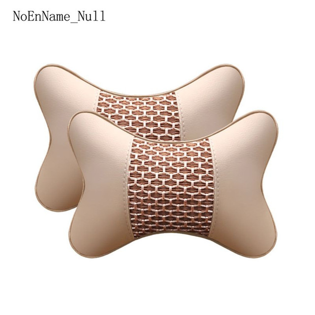 Artificial Leather Car Pillow Protection Neck Car Headrest Comfortable Auto Supplies Safety Breathable Neck Pillows