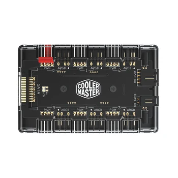 

Cooler Master 1 To 6 Multi Way Splitter 5V/3PIN RGB Case Fan Hub Adapter PWM ARGB Addressble Fan Power interface SATA