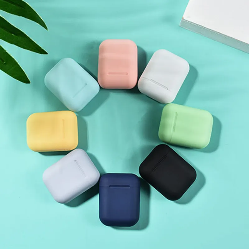 I12 tws матовые Bluetooth наушники беспроводные наушники Hands free бизнес наушники Спортивная гарнитура Музыка для всех смартфонов