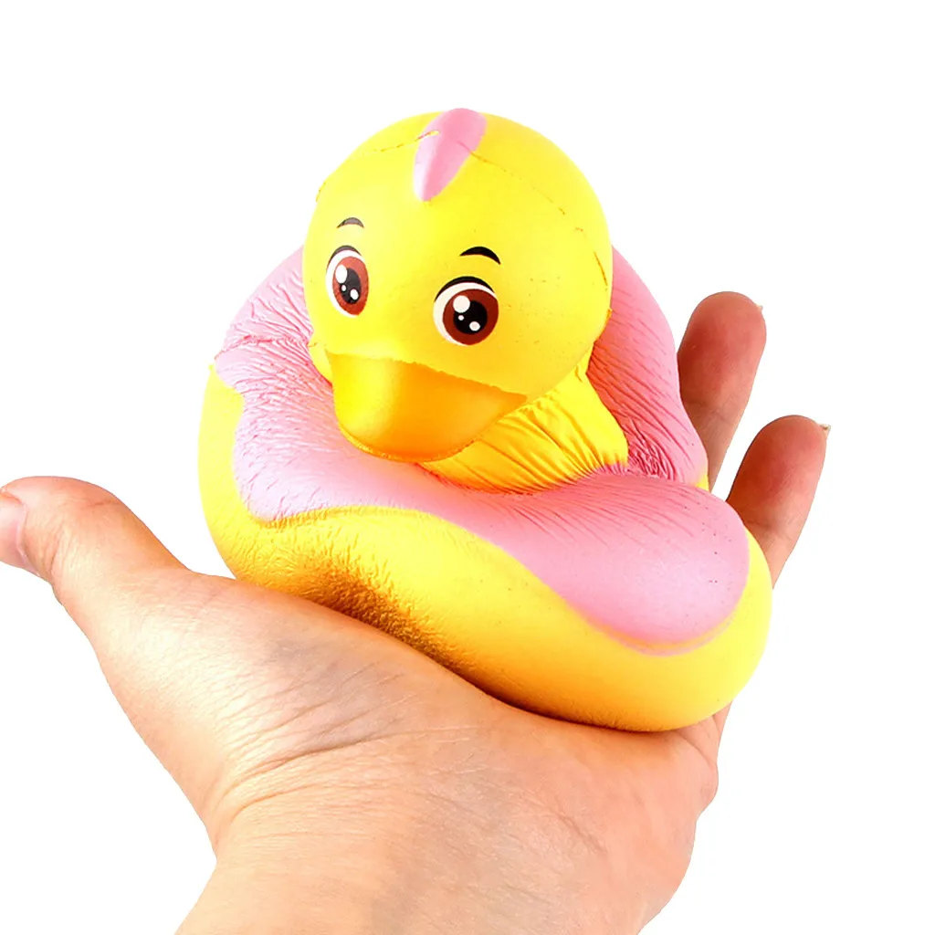 Jumbo плаванье кольцо Squishies кукла милая медленно поднимающаяся игрушка Гладкий мушистый утка животное Ароматические Изысканный детский подарок Прямая поставка
