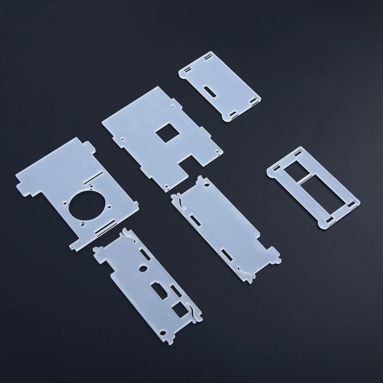 Clear Acrylic Case Accessories Parts Aluminum 0.2A Protective DC 5V Kits+ Cooling Fan+ 3x Heatsink