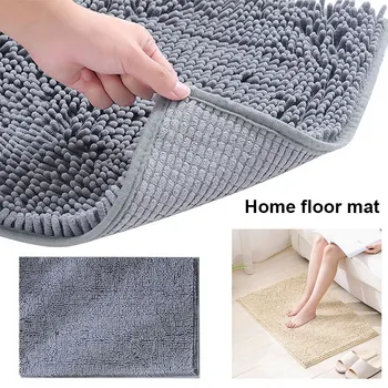 

Floor Mat 50*80cm Living Room Anti Slip Water-Absorbing Foot Pad Comfortable Chenille Household Kitchen Door Mat Home Bathroom