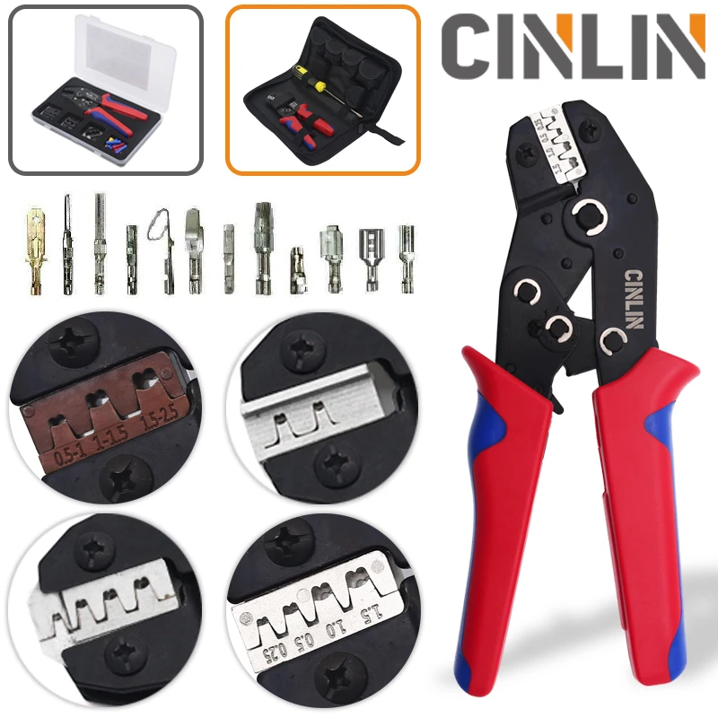 DuPont Terminals Crimp Pliers Interchangeable Dies Wire Crimper