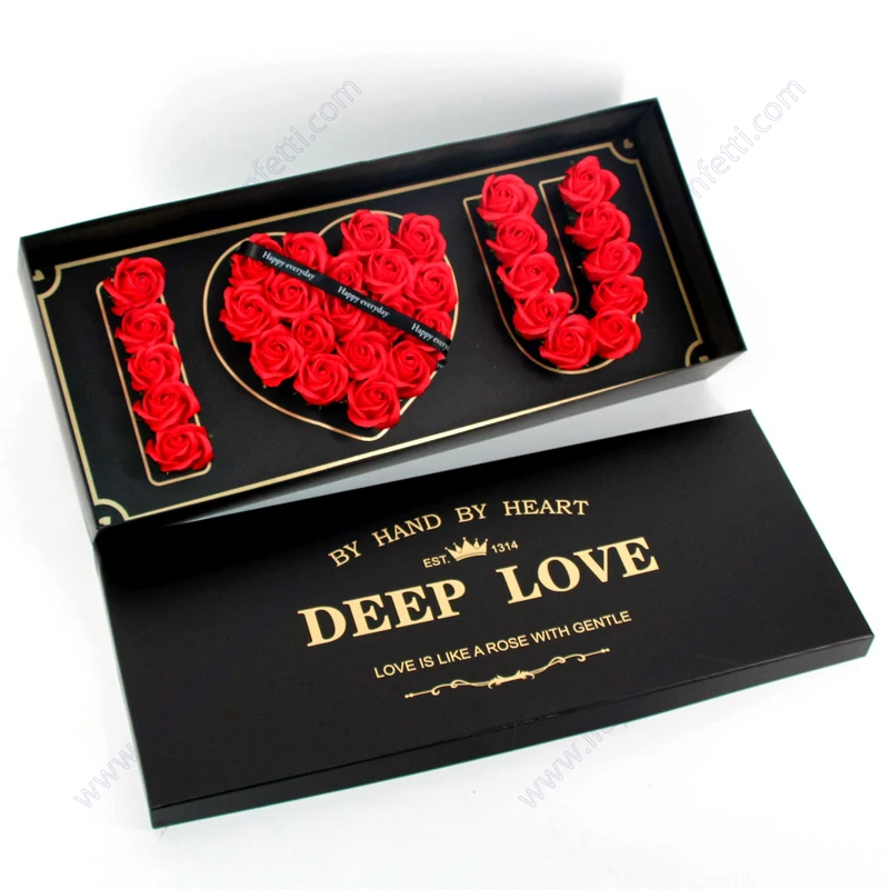 10pcs I Love You Box Flower 100 Languages Sublimation Gift Floral Soap Gold  Preserved 2022 Acrylic Eternal Packaging Luxury Rose