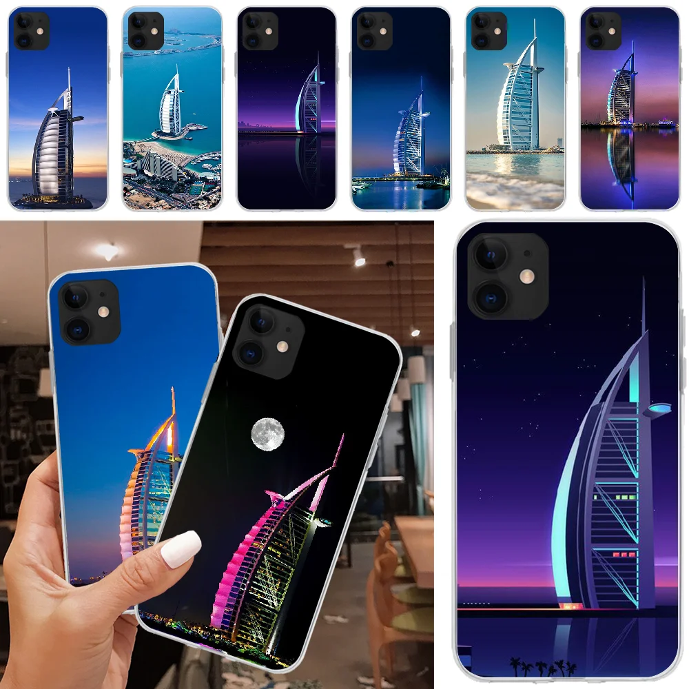 Мягкий чехол из ТПУ Viviana Burj Al в арабском стиле для iPhone 5C 5 5S SE 7 8 plus X XS XR MAX 11 pro Pro Max |