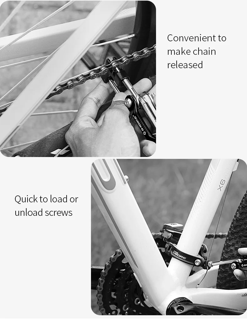 INBIKE 10 в 1 многофункциональные инструменты для ремонта велосипеда велосипедная цепь устройство для извлечения заклепок шестигранный ключ велосипедный инструмент для ремонта, аксессуары
