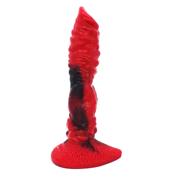 YOCY Animal Dildo Color Silicone Toys Realistic Wolf Fake Penis Adult Toys Fantasy Dildo Holder Masturbation Sex Toys For Women 3