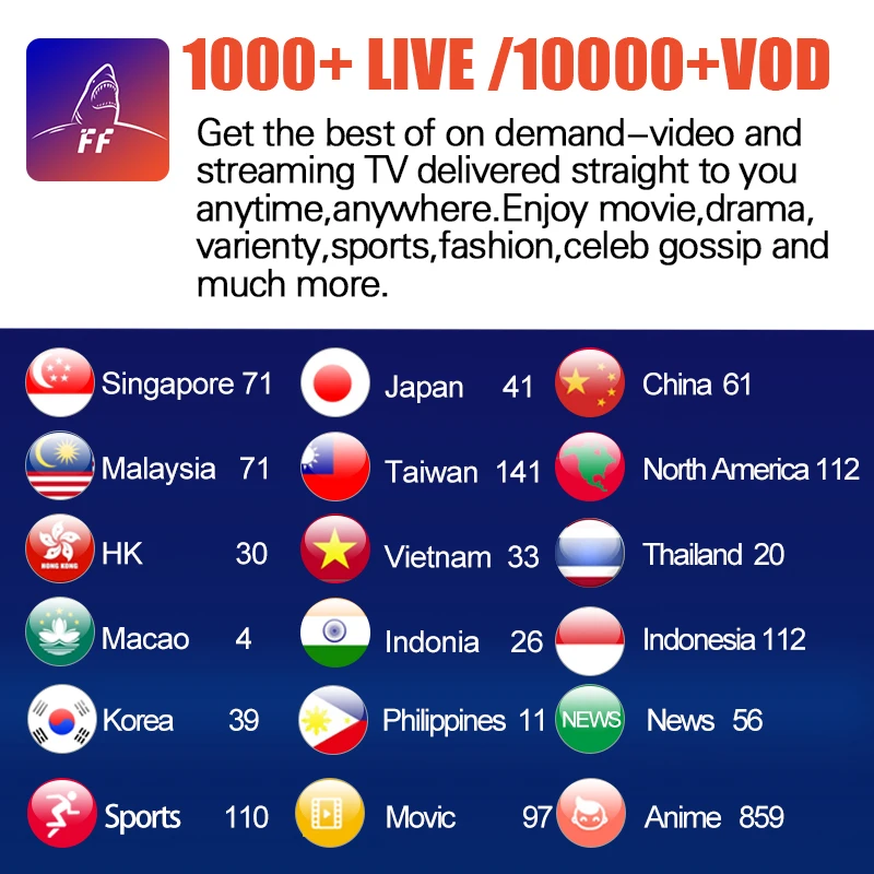 IP tv подписка TX3 Mini 2G 16G Smart Android tv Box и 2 года бесплатно FFIP tv 1000+ прямые каналы 10000 VOD китайская Азия H tv