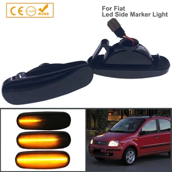 

2x Led Dynamic Turn Signal Side Marker Light Lamp For Fiat Abarth Doblo Idea Linea Panda Punto Qubo Stilo Error Free Car-Styling
