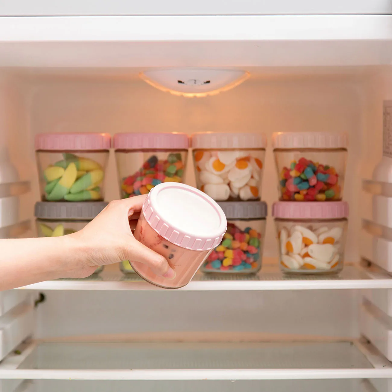 3 шт. стеклянный контейнер для хранения продуктов, стекируемый стеклянный герметичный контейнер, кухонные прозрачные Герметичные банки, контейнер для хранения конфет и зерен
