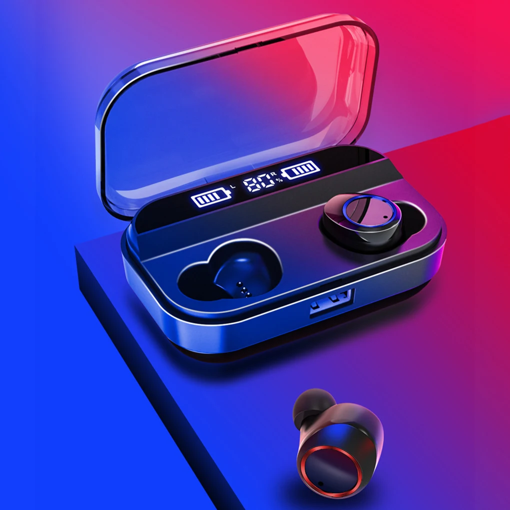 Worallymy Bluetooth 5,0 наушники мини наушники-вкладыши Тип беспроводной сенсорный контроль Водонепроницаемая гарнитура