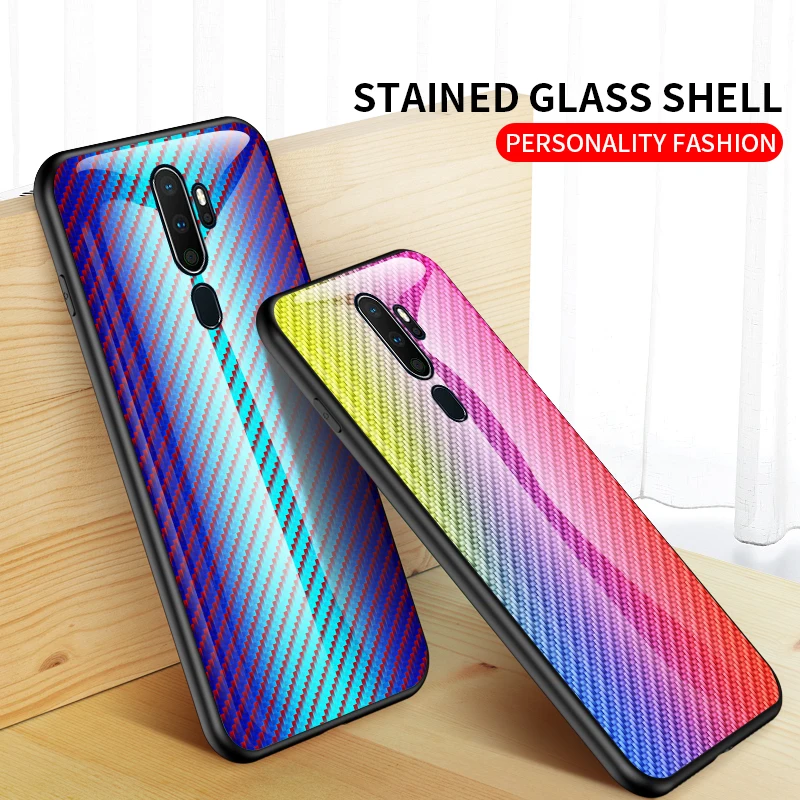 Gradient Tempered Glass Case For Samsung Galaxy A50 A70 Note 10 9 8 S8 S9 S10 Plus S10e A 80 30S 40 20e A7 2018 Phone Cover |