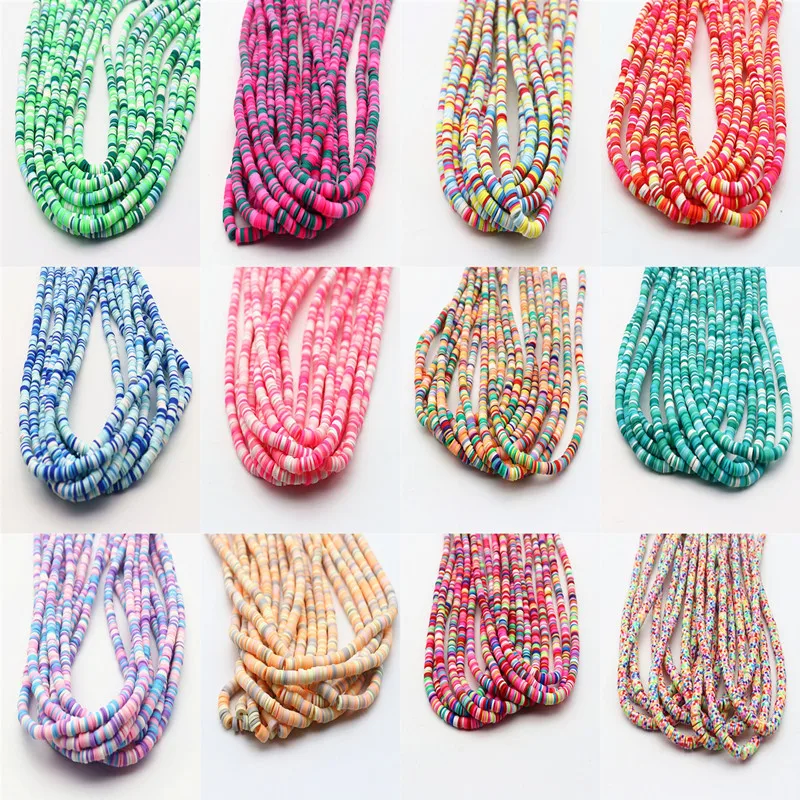 

6 мм плоские глиняные цветные бусины из глины, полимерные бусины для изготовления браслетов, ювелирных изделий «сделай сам», аксессуары ручной работы, 400 шт.