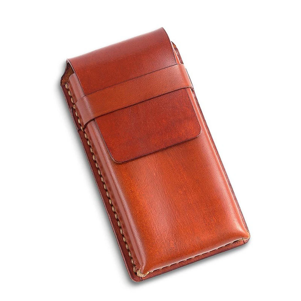 reddish brown Винтажный стиль Rtro ручной работы из натуральной кожи, сумка-карандаш из воловьей кожи, винтажная сумка для наружного контейнера - Цвет: reddish brown