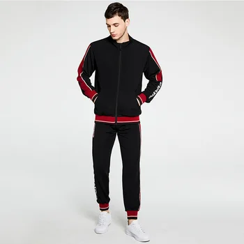 

AIRGRACIAS 2020 new Men Sportswear Sets US/Euro Size S-XXL Fitness Tracksuit Male Two Pieces Sweatshirt+Sweatpant Gym Clothing
