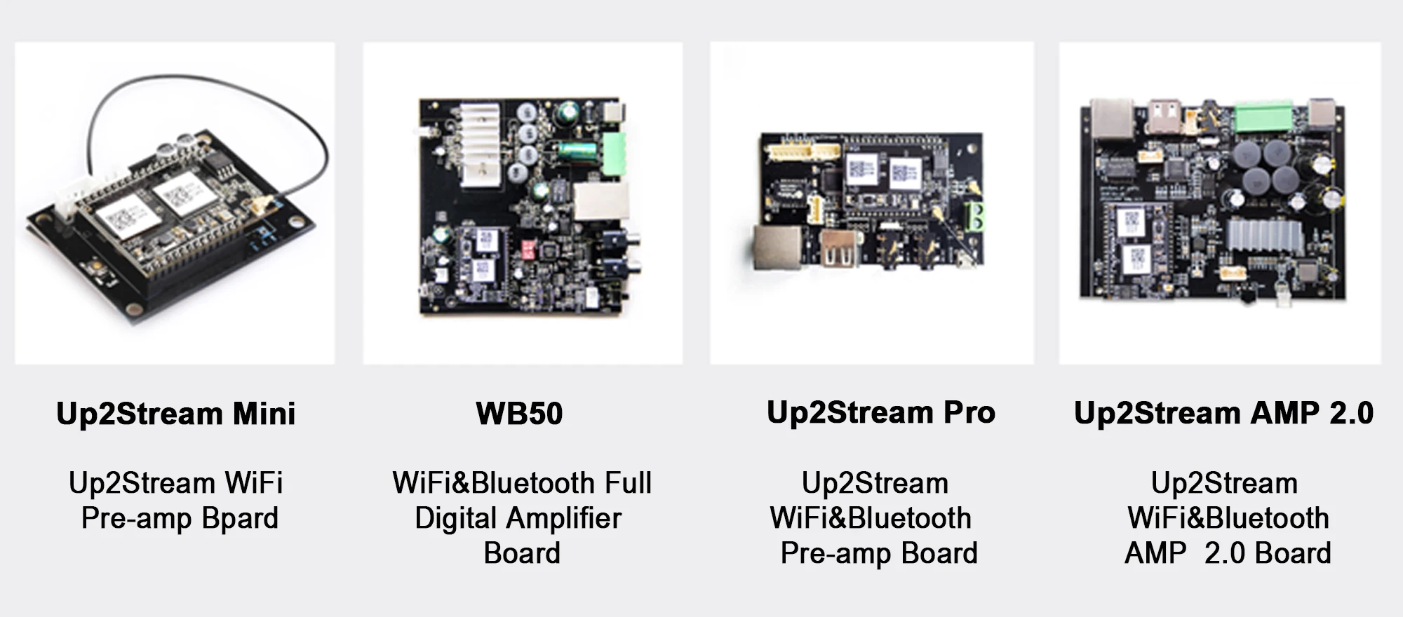 Up2stream WiFi и Bluetooth 5,0 Hi-Fi стерео класса D Цифровой мультирум аудио усилитель плата 2,0 с Spotify Airplay эквалайзер